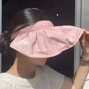 창넓은모자 여름모자 롤업 접는 머리띠 썬캡 핑크 햇빛