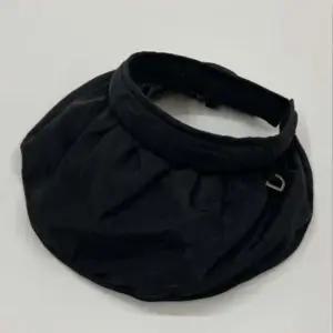 여성모자 롤업 접는 머리띠 썬캡 모자 블랙