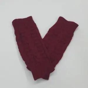 자켓 꽈배기 니트 핸드워머 손토시 와인 꽈배기