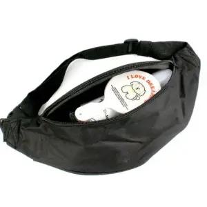 허리쌕 넉넉한사이즈 수납포켓 귀중품가방 스포츠 동전가방 힙쌕 블랙