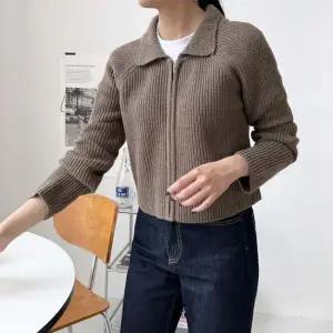 니트가디건 하찌 카라집업 여성 니트가디건