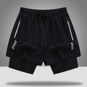 남자반바지여름용 일체형 투인원 트레이닝 반바지 DK-0002