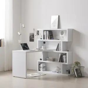 제이가구 브란스모듈 1400 책상 4단 책장 세트