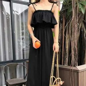 프릴끈점프수트 프릴 끈점프수트 여성 여름 바캉스룩