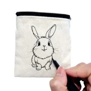 미술만들기키트 린넨 미니 무지 파우치 미술 체험 만들기 소형