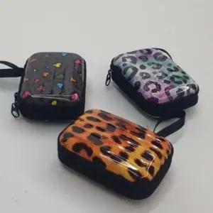동전지갑 레오파드 미니 캐리어파우치 휴대용파우치 세면가방