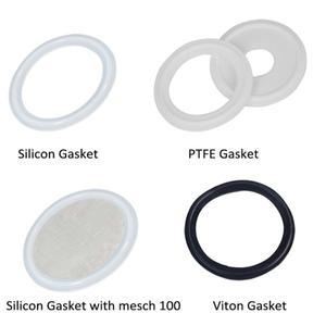트라이 클램프 개스킷 식품 등급 도장 와셔 홈브루용 메쉬 필터 스크린 실리콘 PTFE FKM Viton 2 개