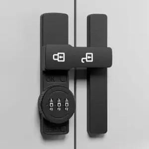 냉장고 자물쇠 문열림방지 안전 잠금장치 무타공 비밀번호