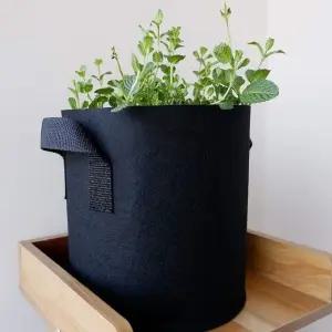 부직포소재플랜터 화분 블랙플랜터 중형 블랙 중형사이즈 (WFKHK7Q)