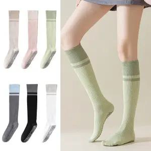 파스텔 미끄럼방지 요가 골프 러닝 논슬립 롱 삭스 스타킹 양말