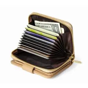 캐주얼 인기 데일리 카드 명함 양가죽 여자 퀼팅 지갑 (WFKI3Q4)