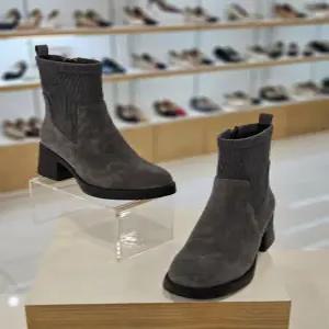 [미소페][미소페] by미소페 여성 스웨이드 니트 콤비 앵클부츠 (7cm) 112546007 (P003751000)