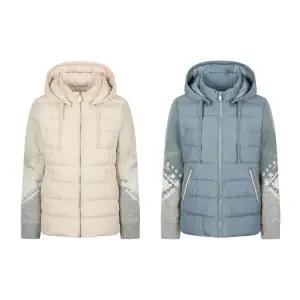 올포유 여성 니트패치 덕다운 패딩 점퍼 겨울 24FW (ALDJN9331)