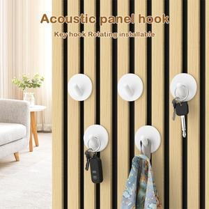 4개 방음 보드 후크 - 홈 스튜디오 및 사무실용 드릴이 필요 없는 코트