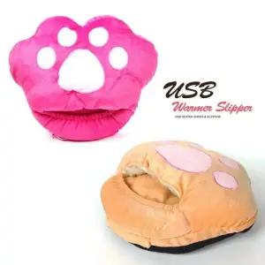 곰발바닥 USB 보온 온열 발난로 실내화 (WFKIKSF)
