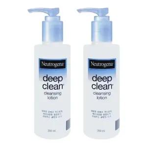 고품질 뉴트로지나 딥클린 클렌징 로션 200ml X 2개 (WFKJZGB)