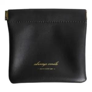 고품질 다용도 천연가죽 스테디 미니파우치다크블랙 (WFKK54R)