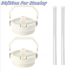 스탠리 용 30/20oz 아이스 컵 커버 스트로우 핸들이있는 재사용 가능 유출 방지 뚜껑  액세서리