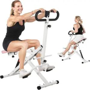 스쿼트 머신 조절 가능한 12레벨 저항을 갖춘 보조 트레이너 가정용 접이식 라이드 로잉 트 다리 운동을