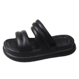 여자 캐주얼 인기 통굽 슬리퍼 발편한 실내화 슈즈 (WFKK936)