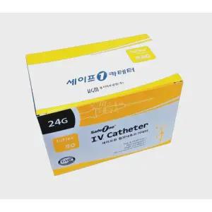HMS 한국메디칼사푸라이 경기의료공업 정맥 카테타 카테터 24G 0.75인치 50개