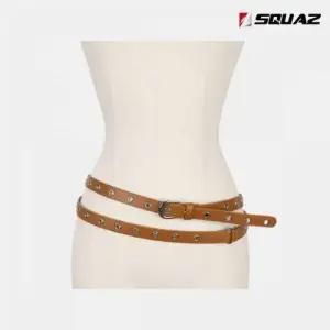 롱 드레스 원피스 SDU129 슬림 여성 벨트 WFLR5AW