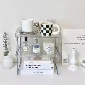 투명 접이식 미니선반 다용도 정리 주방 욕실 책상 (WFKKJA7)