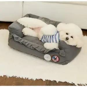 강아지 사각 쿠션 중형 방석 애완견 편안한 휴식용 WFLRCXJ