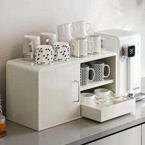 커피머신 선반 싱크대위수납장 미니 보관함 홈카페 찬장