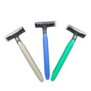 면도기 수동 일회용 미끄럼 방지 손잡이 비품 세면도구 면도날 포함