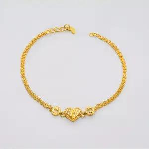 [베티블루] 995 999 24K 순금 구슬 하트 여성 여자 7.5g 금 팔찌