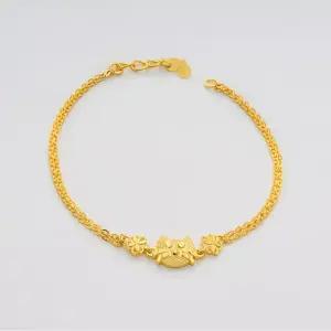 [베티블루] 995 999 24K 순금 귀여운 큐티 고양이 여성 여자 7.5g 금 팔찌