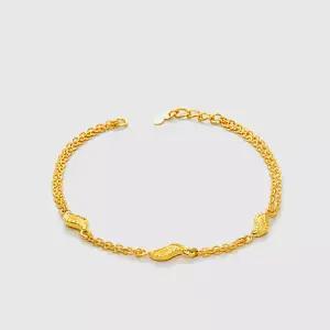 [베티블루] 995 999 24K 순금 트리플 컷팅 웨이브 여성 여자 7.5g 금 팔찌