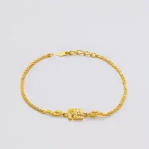 [베티블루] 995 999 24K 순금 불교 만자 여성 여자 7.5g 금 팔찌