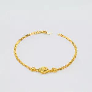 [베티블루] 995 999 24K 순금 더블 클로버 여성 여자 7.5g 금 팔찌