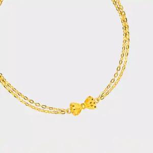 [베티블루] 995 999 24K 순금 귀여운 리본 여성 여자 3.75g 금 팔찌