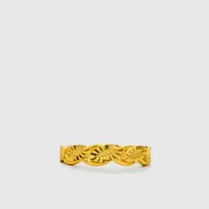 [베티블루] 995 999 24K 순금 체인 리프 여성 여자 11.25g 금 링 반지