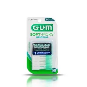 GUM 검 치과 부드러운 일회용 치간칫솔 오리지날 소프트픽(50p) 20개