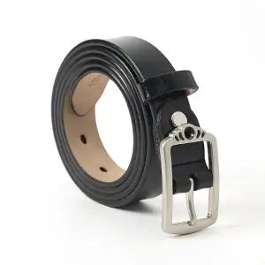 여성 소가죽 벨트 블랙 캐주얼 정장