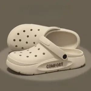 슬리퍼 웨지 힐 빅사이즈 앵글 스트랩샌들 플랫 통굽 (WFKKX72)