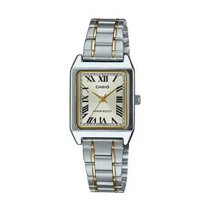 [카시오]카시오 LTP-V007SG-9B 여성 클래식 스퀘어 아날로그 메탈 손목 시계