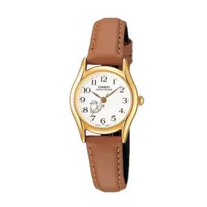 [카시오]카시오 LTP-1094Q-7B8 여성 학생 클래식 가죽 손목 시계