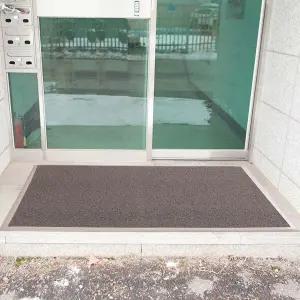 코일엣지매트 외부용 90x120cm(코일구조 PVC 쿠션매트 깔끔한 마감 미끌림방지)