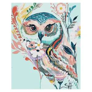 (OH) OH-M 명화 유화그리기 A-322 꽃 부엉이 40x50페인팅 팝아트 홈인테리어 그림그리기세트 액자만들기 셀