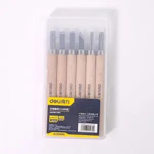 델리 목공예 조각칼 6종 세트 정밀 조각용 고무판 과일 석고 DIY 핸드메이드 공예 도구