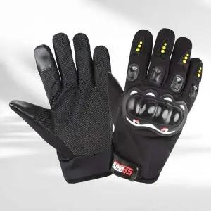 [오너클랜]bns 라이더용 가죽 터치 반장갑 겨울 방한용 장갑 세트