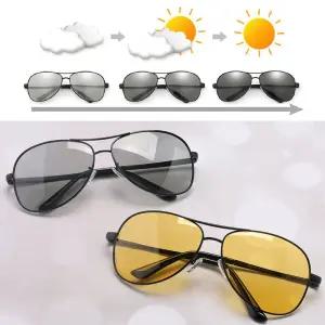 변색 편광 보잉 선글라스 안경 야간 운전 옐로우 선글 썬라스 패션 자외차단 블루라이트 낚시 남자 여자 자