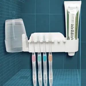 (상품선택 S06 칫솔걸이세트)칫솔걸이세트 꽂이 홀더 칫솔통 거치대 치솔 벽걸이