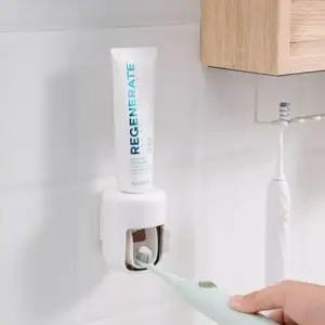 (색상 화이트)편리한 치약짜개 자동 치약 디스펜서 치약거치대 걸이