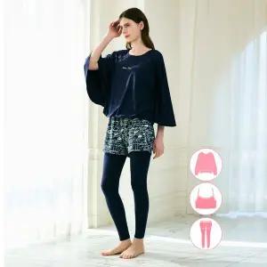 [베이직엘르] 여성인 가오리 래쉬가드 워터레깅스 비치반바지 세트 BEL Y201N_P395444608